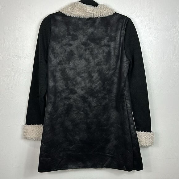 Wooly Bully Women's Black Wonderful Wrap Open Front Jacket Size S - Picture 4 of 9